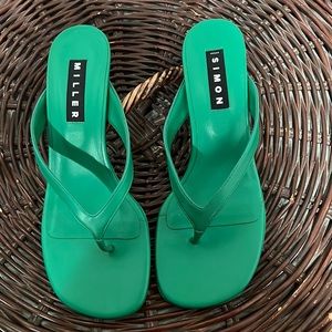 Green size 39 Simon Miller slip on kitten heel shoes